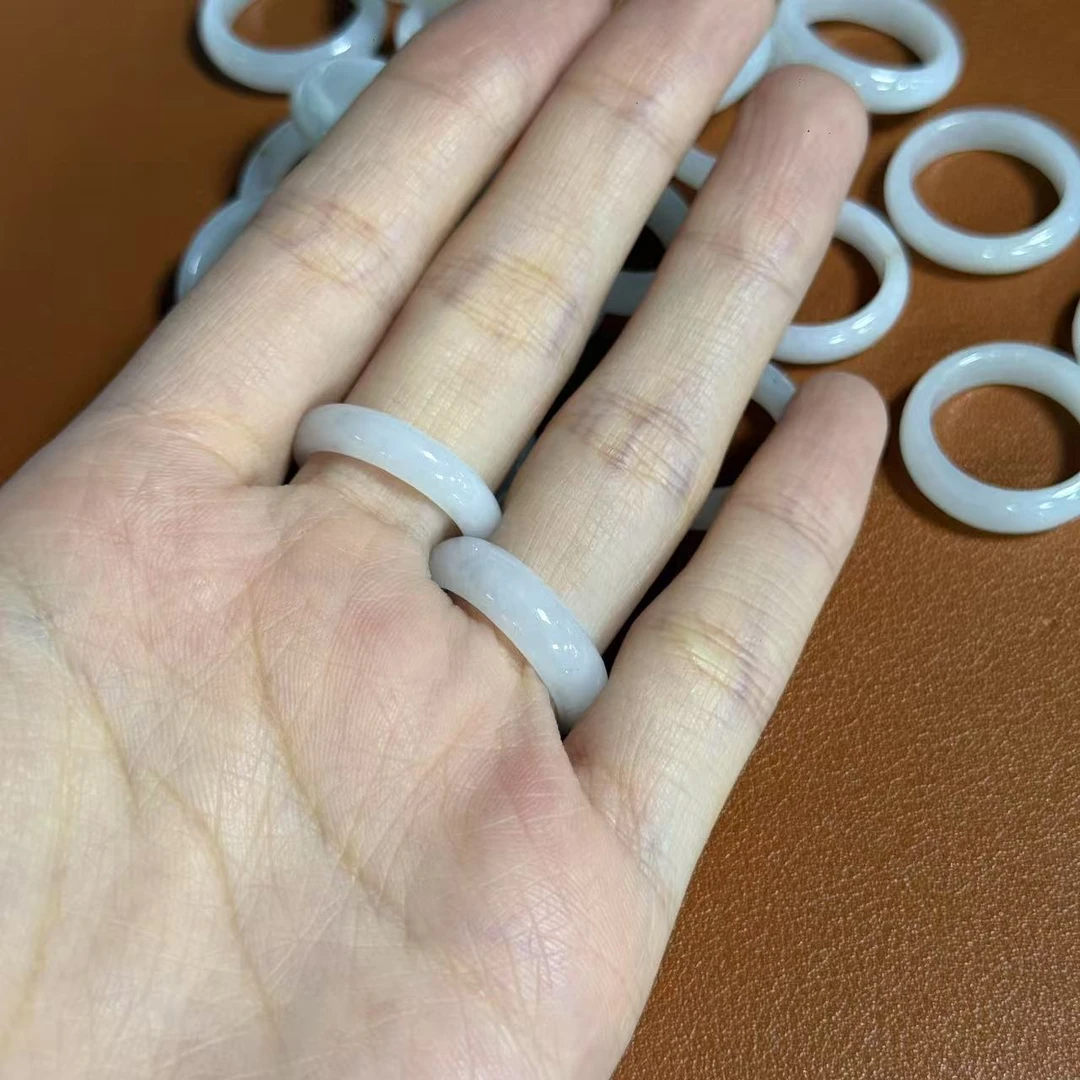 619 JU天然缅甸A货翡翠戒圈多样性发一买断链接