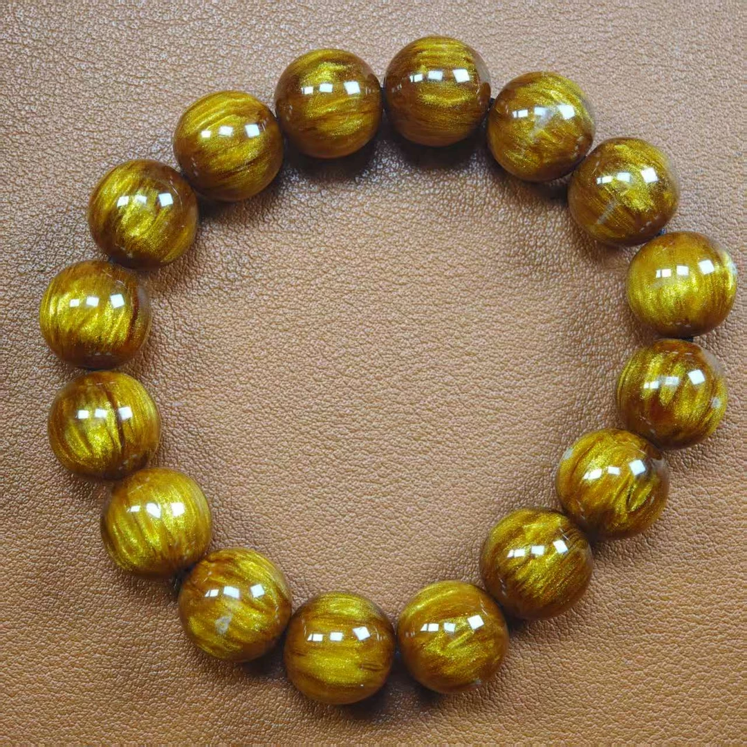A2005金丝海柳1.2cm精品单圈手串SL2005
