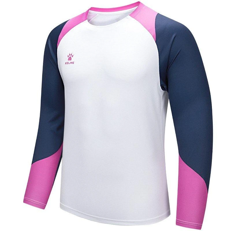 KELME卡尔美长袖T恤男2025秋季足球透气训练服圆领跑步运动上衣