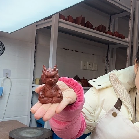 朱泥小龙人茶宠茶宠