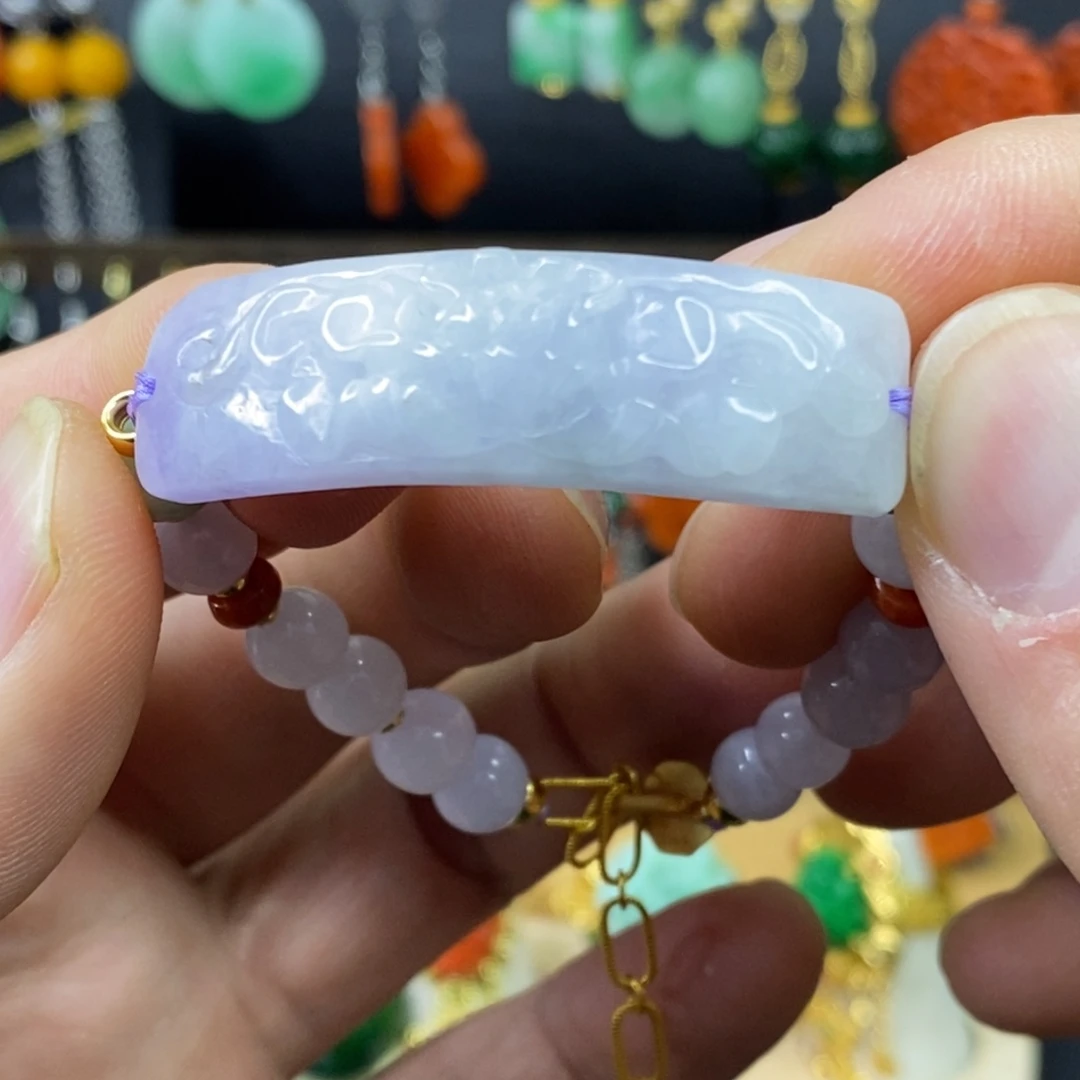 颈饰未镶嵌翡翠手链