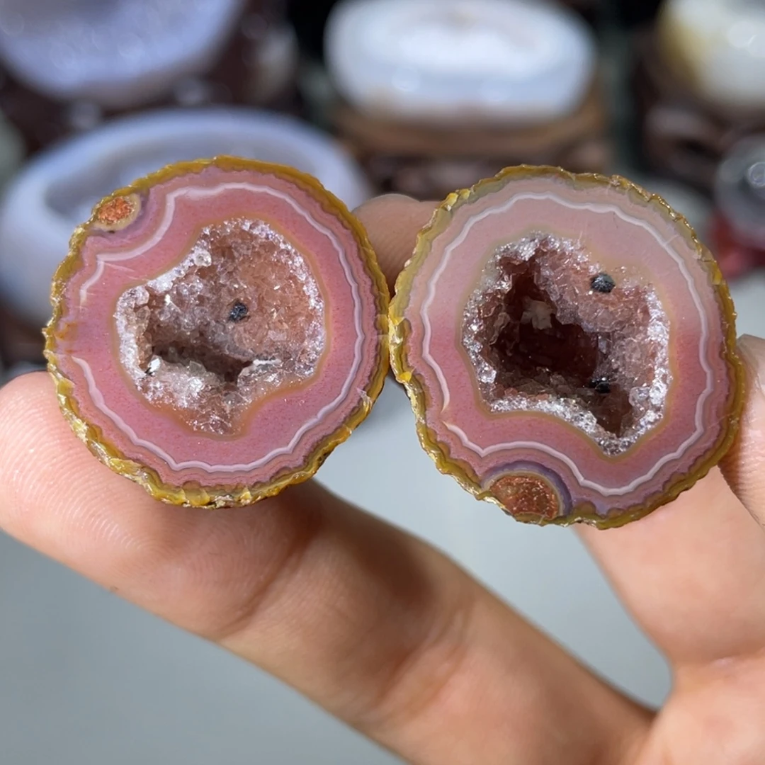 大型摆件（非配饰）水晶未镶嵌战国红