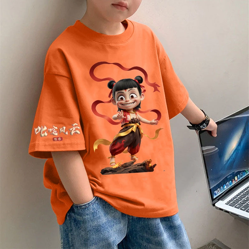 【清版不补】纯棉男童t恤短袖夏季儿童中洋气男孩上衣半袖夏装潮ins