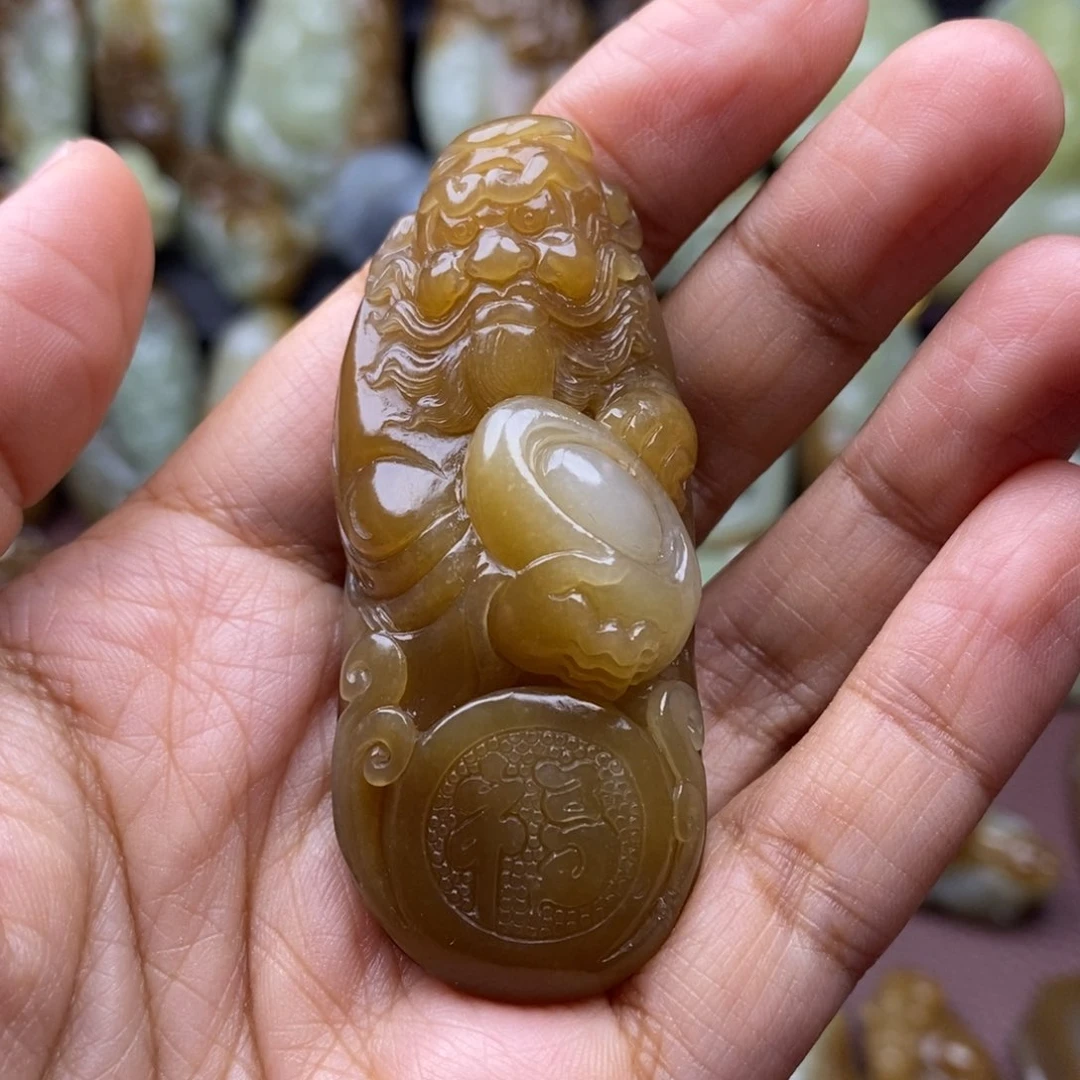 吊坠(不含链)未镶嵌和田玉（糖玉）℡***爷