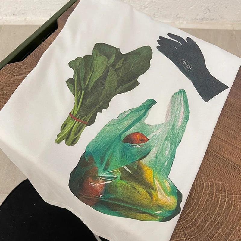 CAYK 高街小众创意印花纯棉短袖T恤男女宽松百搭情侣上衣ins潮