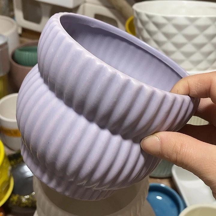 摆件陶陶盆有孔 瑕疵介意勿拍