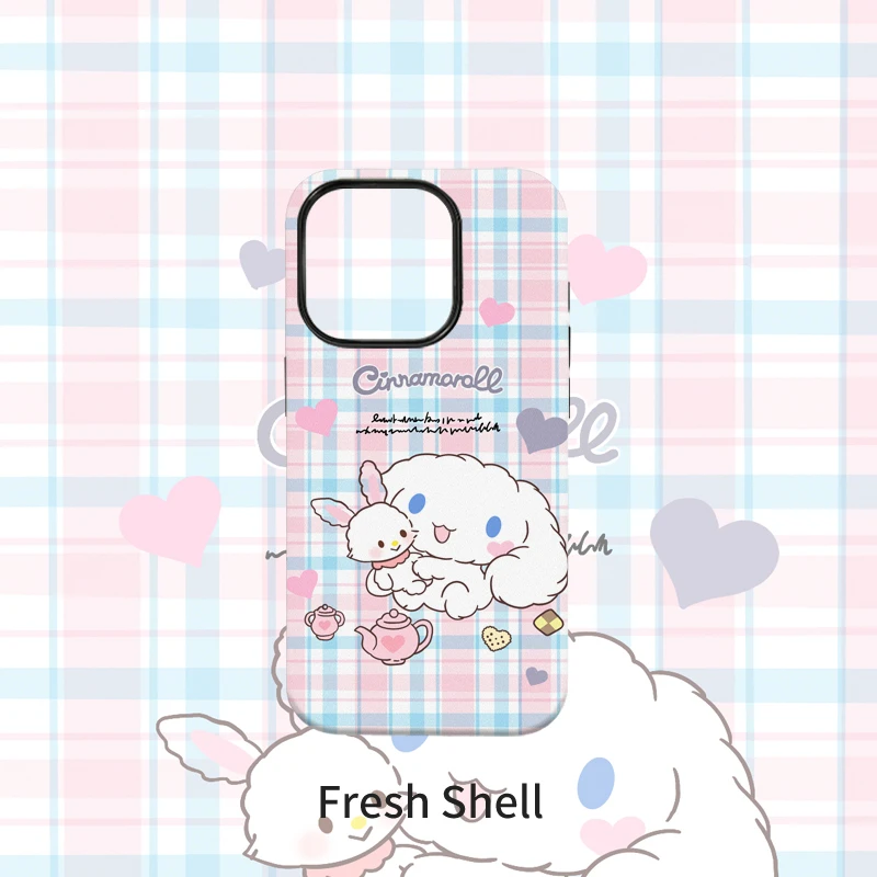 兔兔玉桂狗菲林二合一适用苹果VIVO华为OPPO小米一加荣耀手机壳