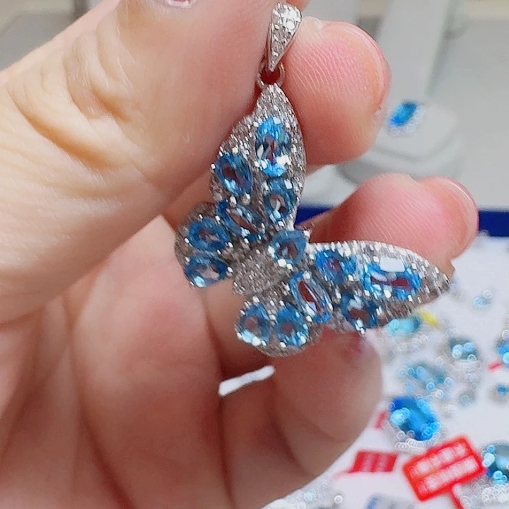 吊坠925银合成立方氧化锆