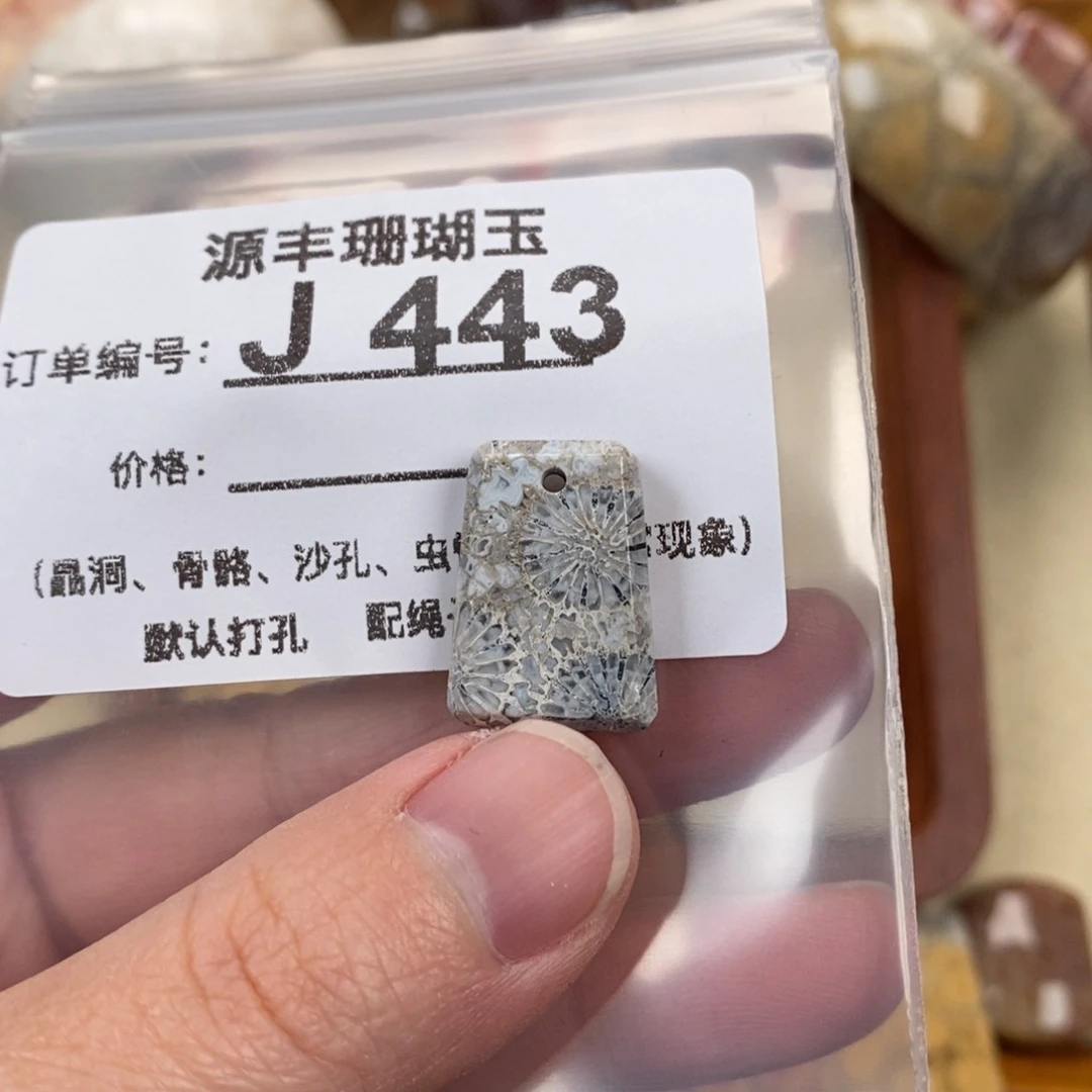 硅化玉颈饰未镶嵌好*.