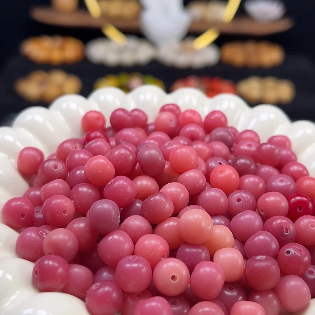 菩提根/象牙果手串瑕疵卡10乌梅子酱桶200颗