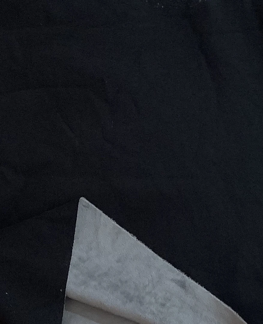 黑色棉面加绒面料两米（5号）