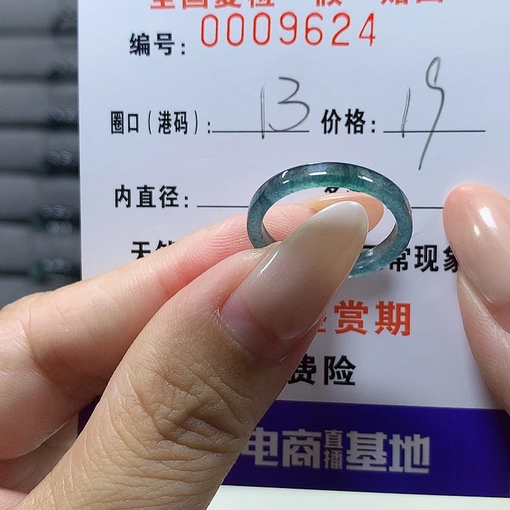 未镶嵌戒圈翡翠     9624
