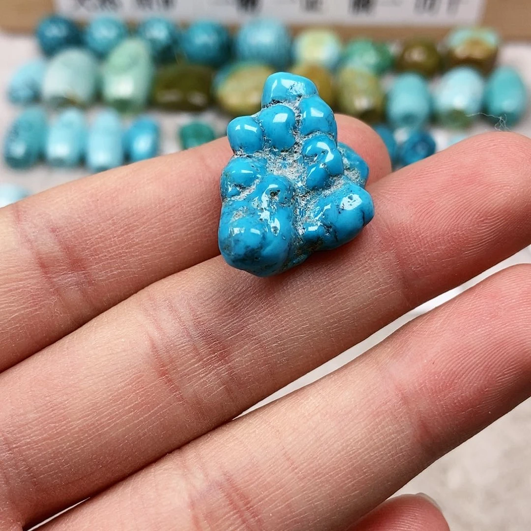 未镶嵌绿松石珠宝半成品