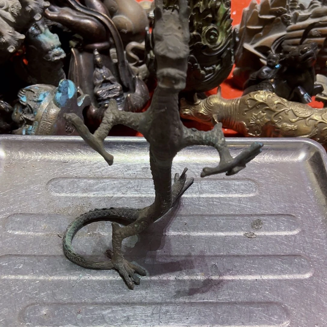 ?*蓝黄铜摆件工艺品，