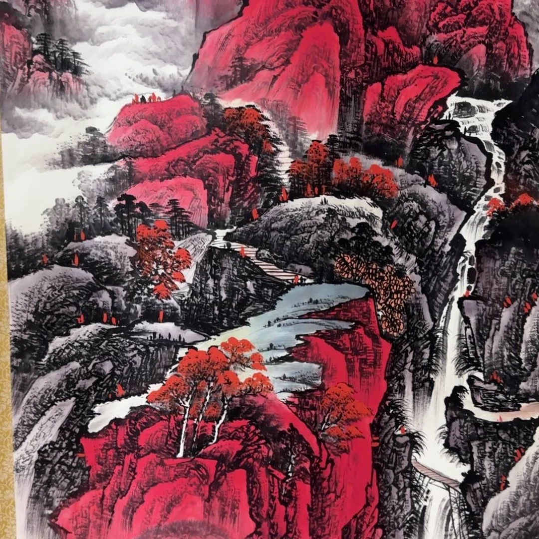 国画QA原创山水作品！带证书！限购一单