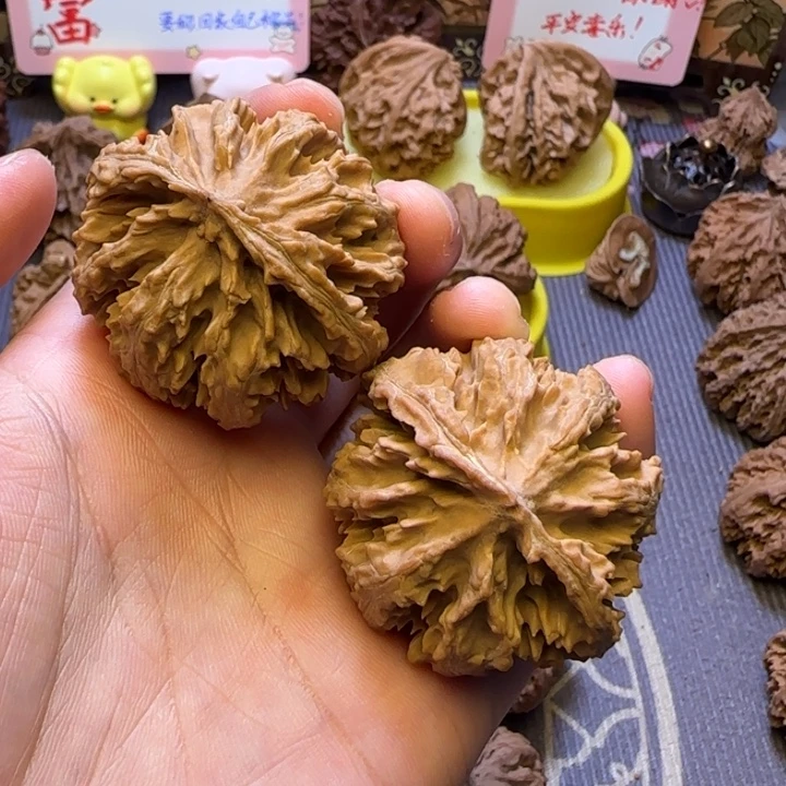 白***银把件文玩核桃核桃3