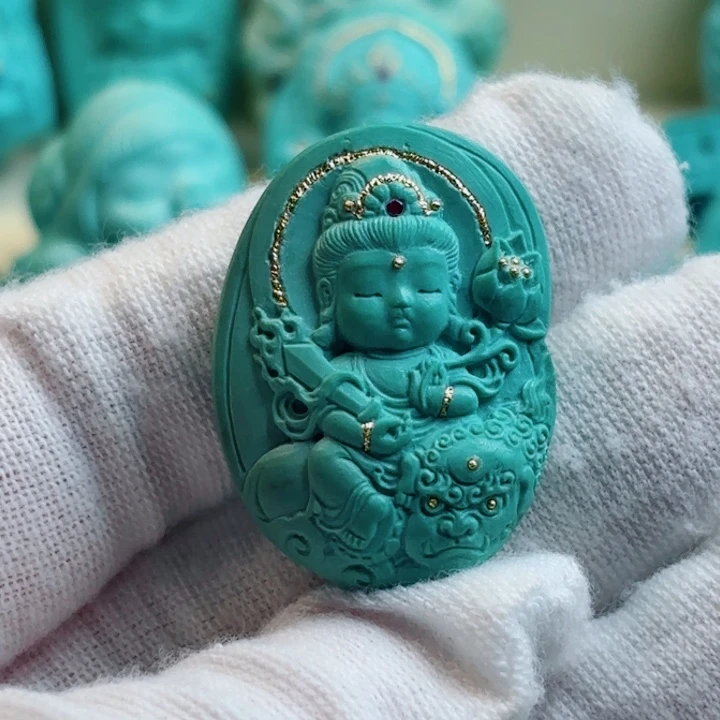 未镶嵌绿松石珠宝奇石