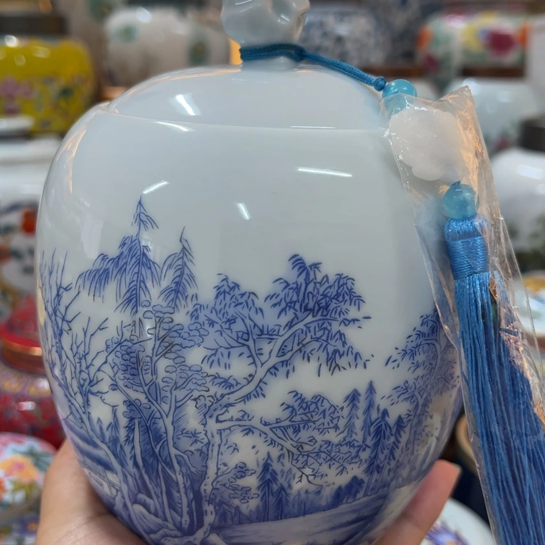 高端定制茶叶罐陶瓷