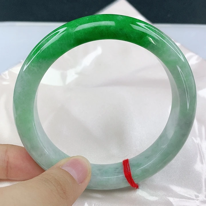 未镶嵌手镯翡翠圈63，0B022