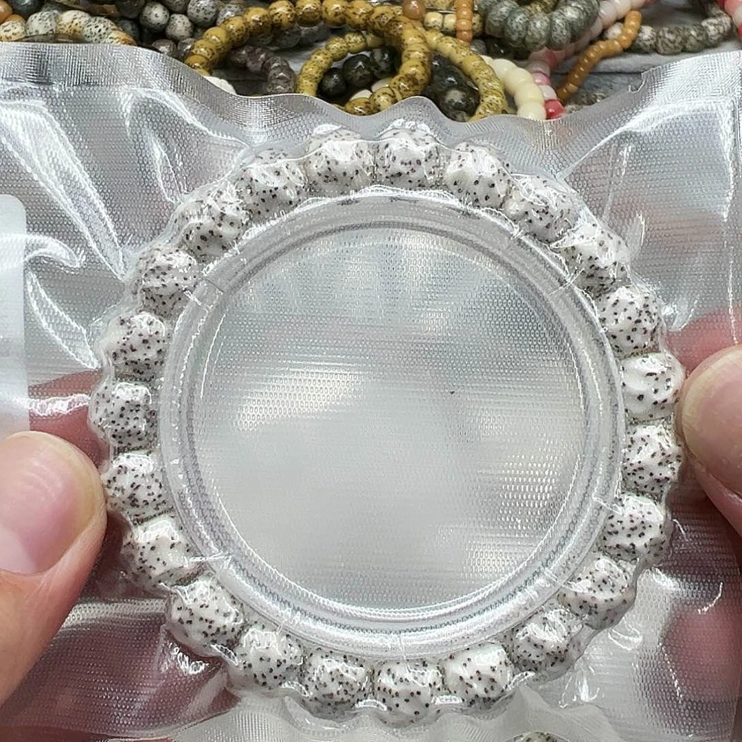 星月菩提手串7卓越原脂白星月菩提单圈无相1.0