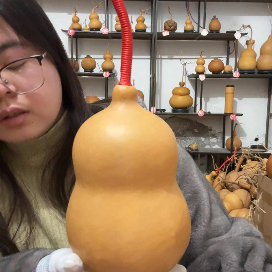人***戏天然植物葫芦摆件