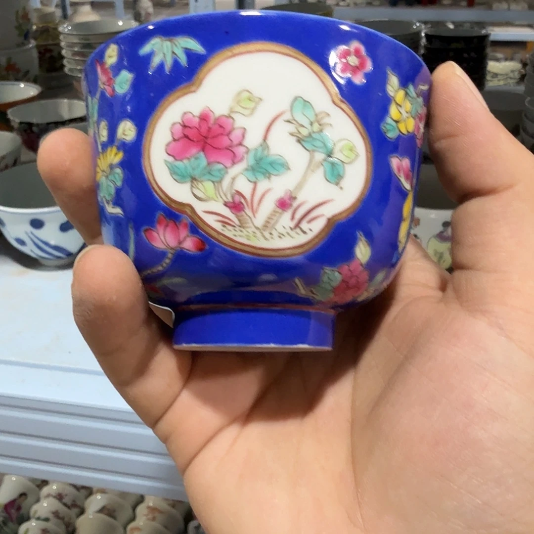 瓷片摆件手绘瓷器全部处理