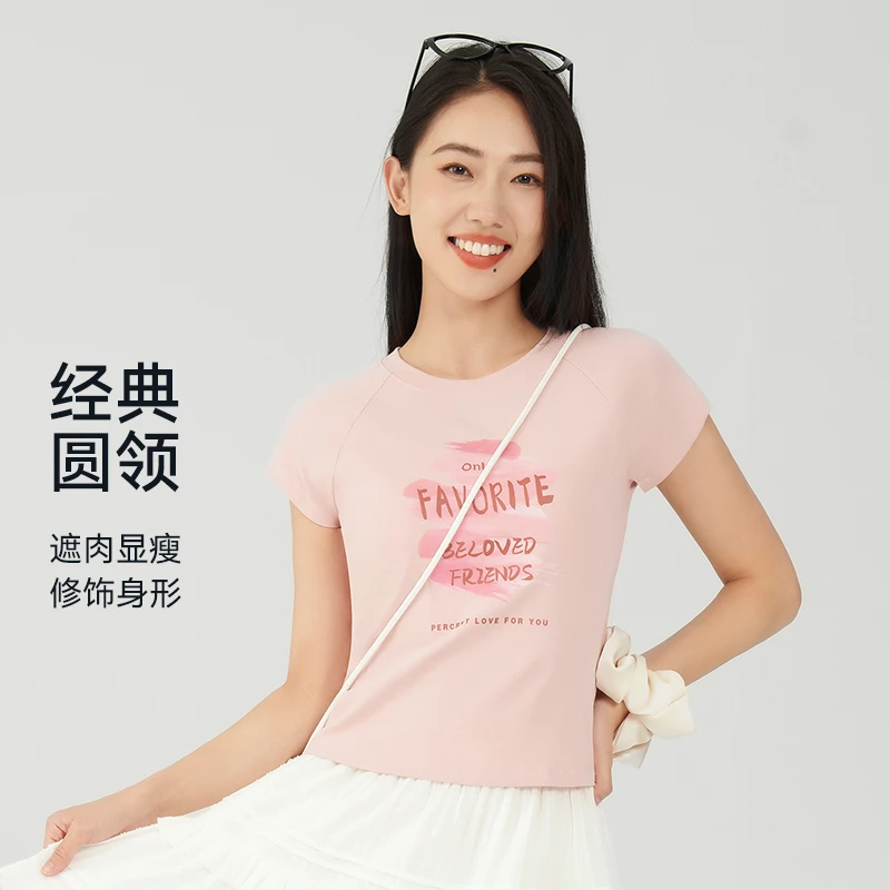 运动休闲修身正肩短袖高街美式休闲短袖T恤瑜伽服上衣夏季3483