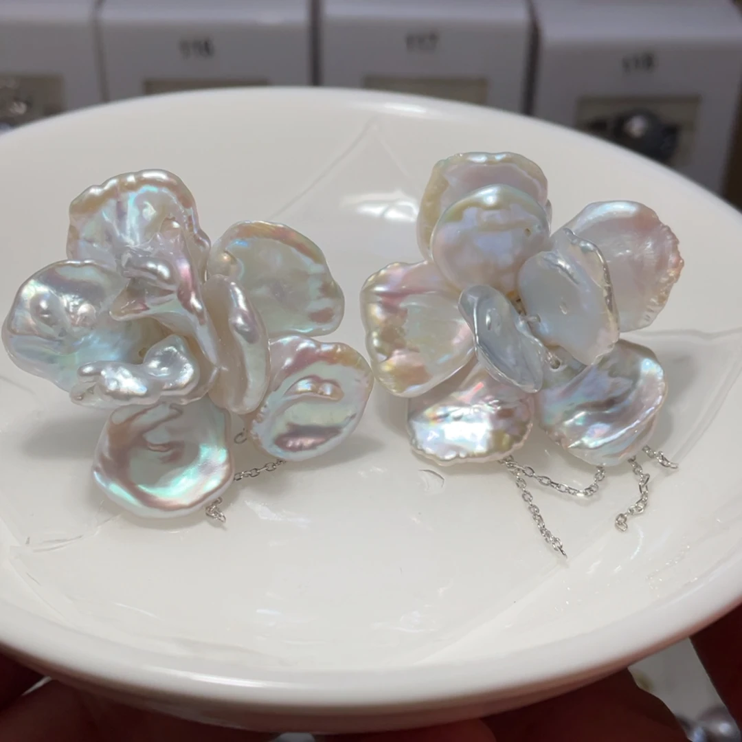 未镶嵌淡水珍珠耳饰