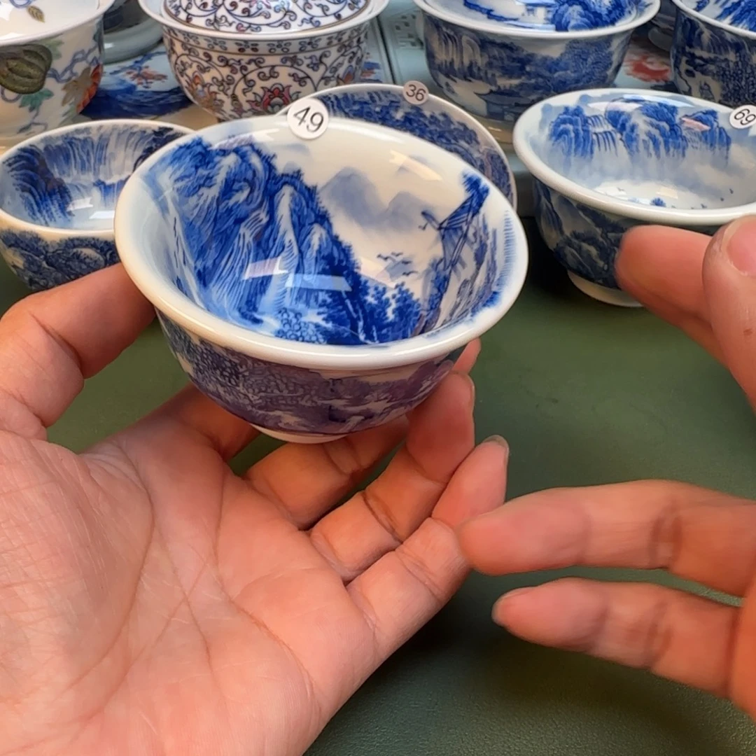 纯手工纯手绘茶具石头49