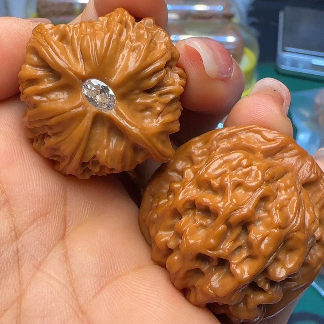 吊坠文玩核桃35全品二爷帽