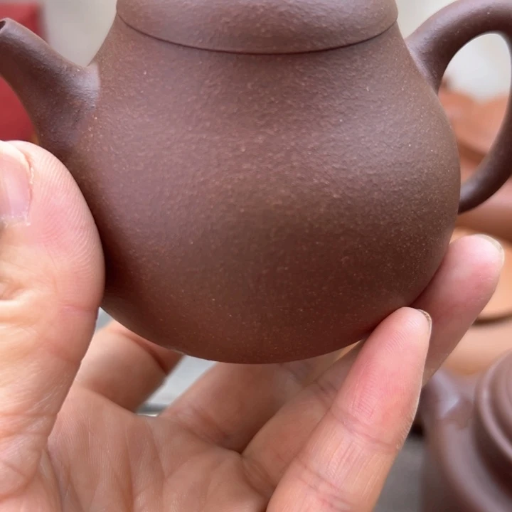 茶壶紫砂紫泥茄瓜160c c