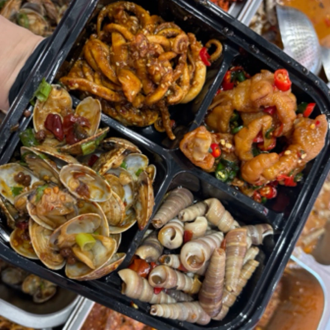 （下酒）海鲜四宫格