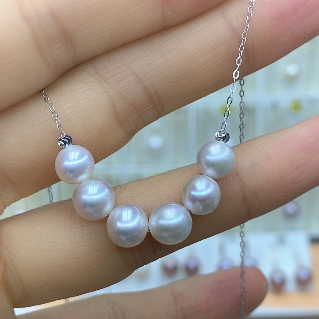 淡水珍珠吊坠(赠链)银S925镶嵌