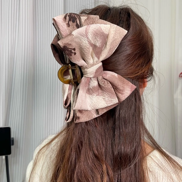 小众设计大抓夹蝴蝶结发夹气质百搭甜美头饰