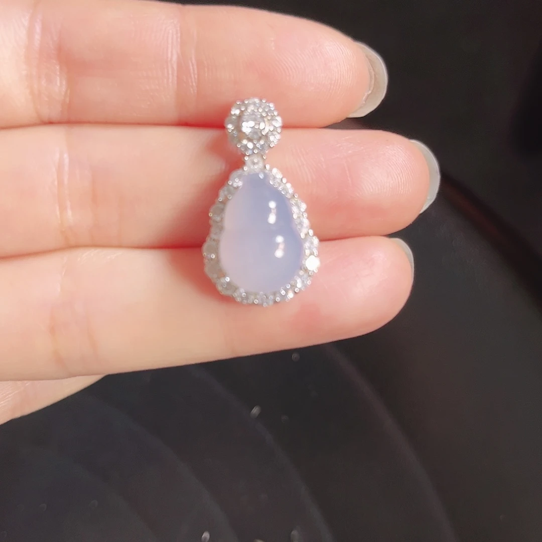 翡翠银S925镶嵌颈饰