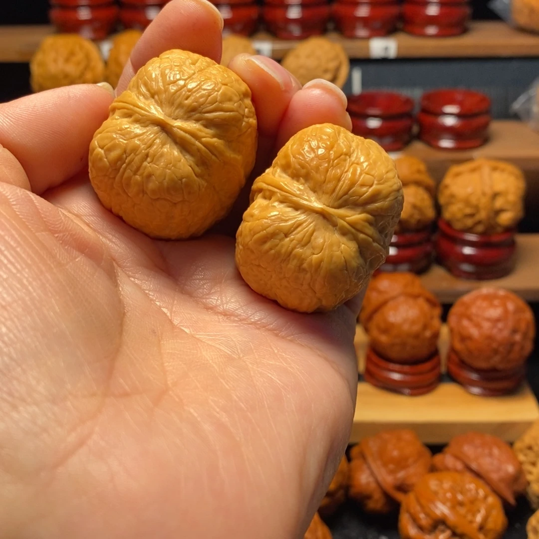 文玩核桃把件方尊元宝39尺