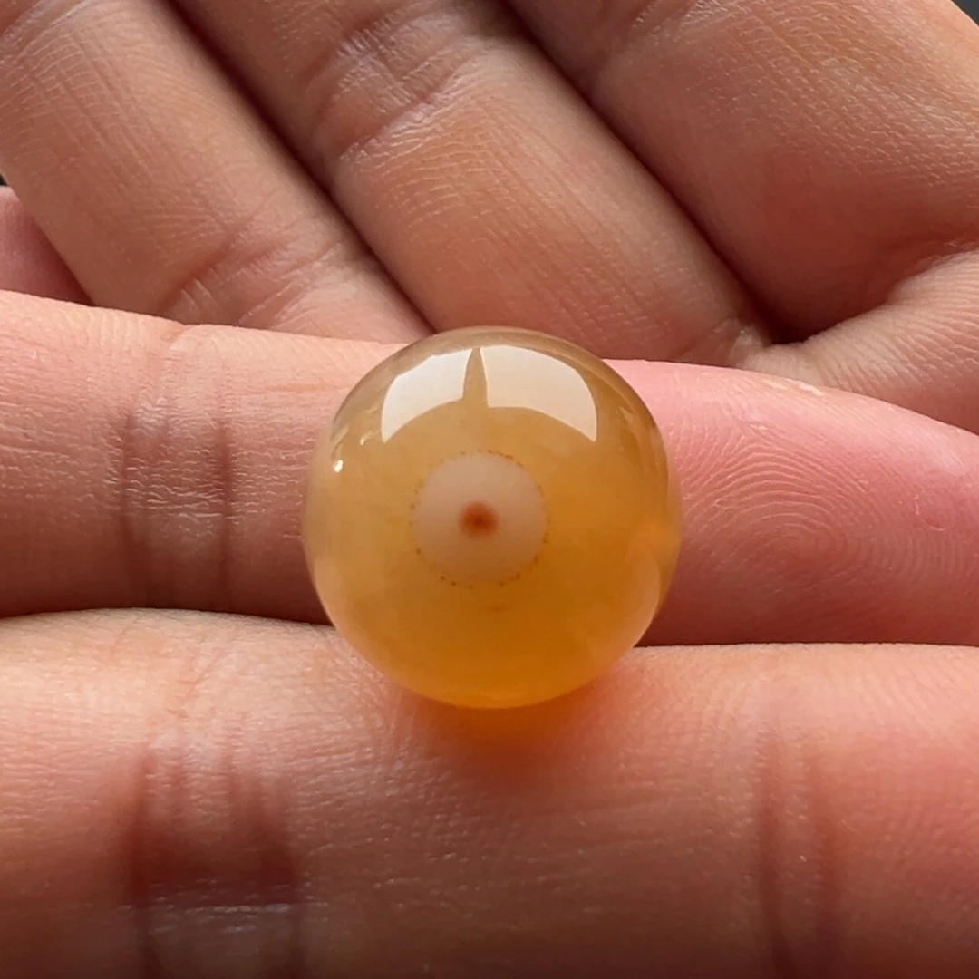 l***！玛瑙/玉髓未镶嵌圆珠14.7