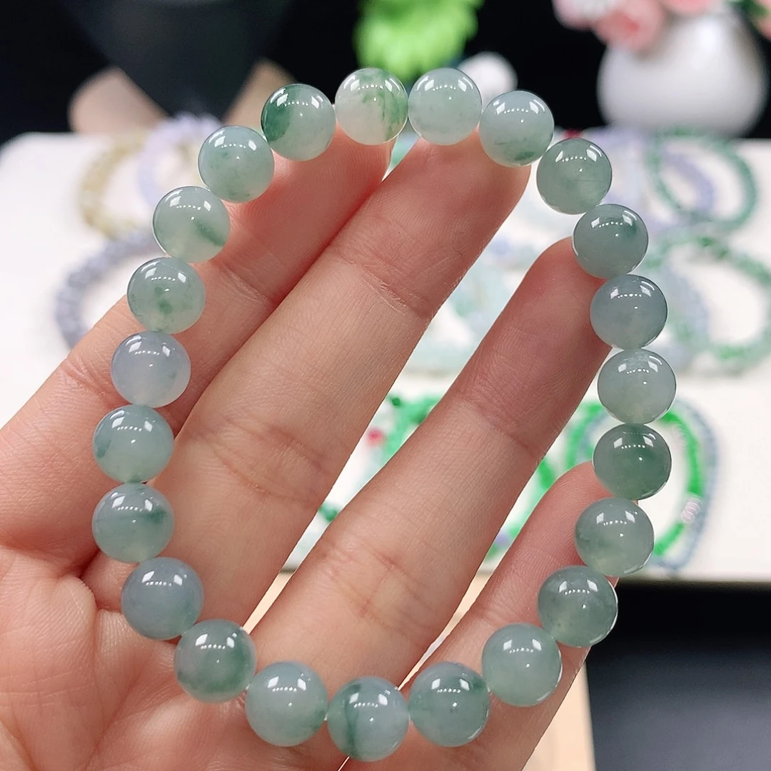 翡翠未镶嵌手链8mm