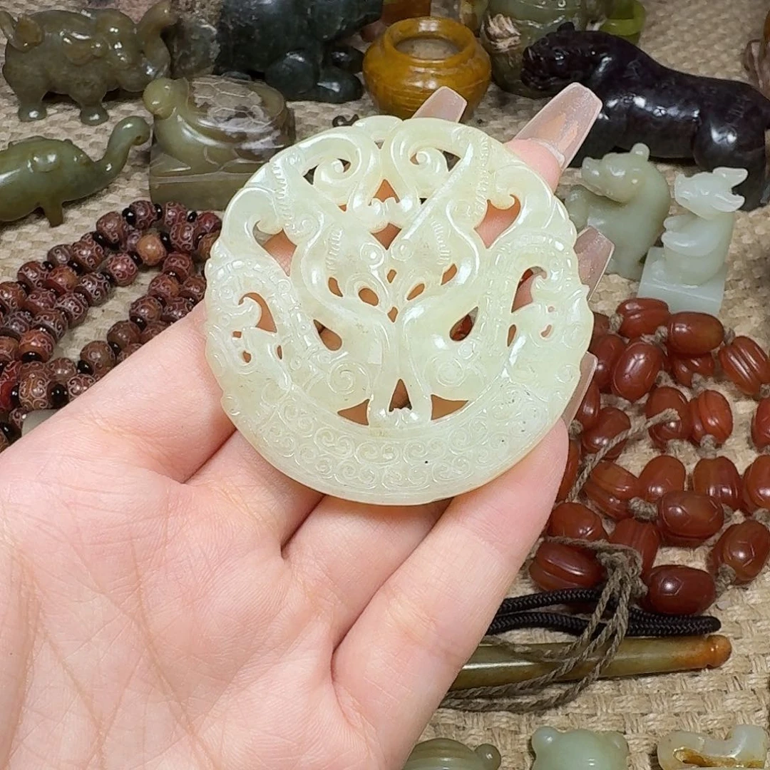 白玉菩提吊坠挂件