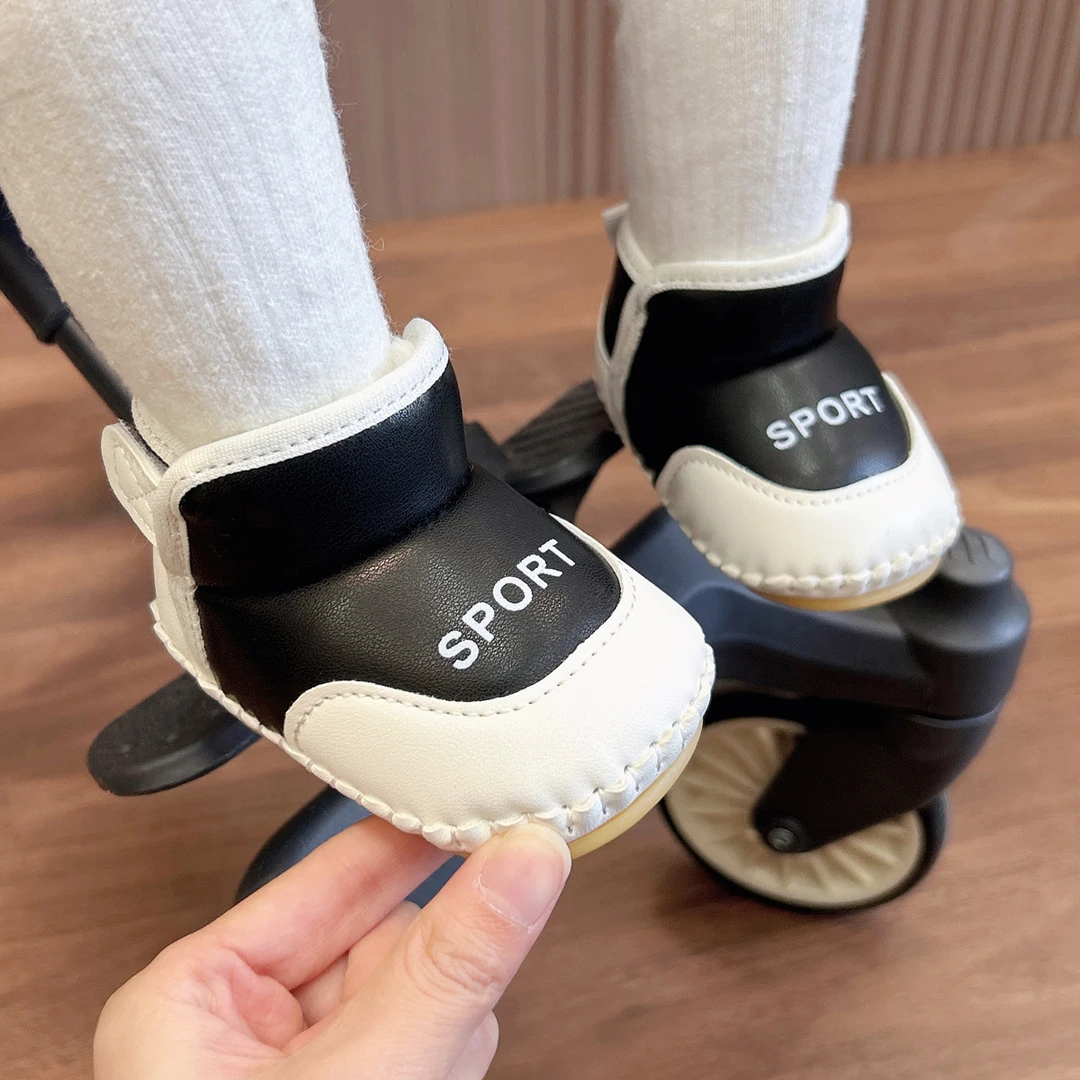 加厚婴儿雪地靴一岁宝宝加绒保暖软底鞋小月龄学步鞋宝宝冬季棉鞋