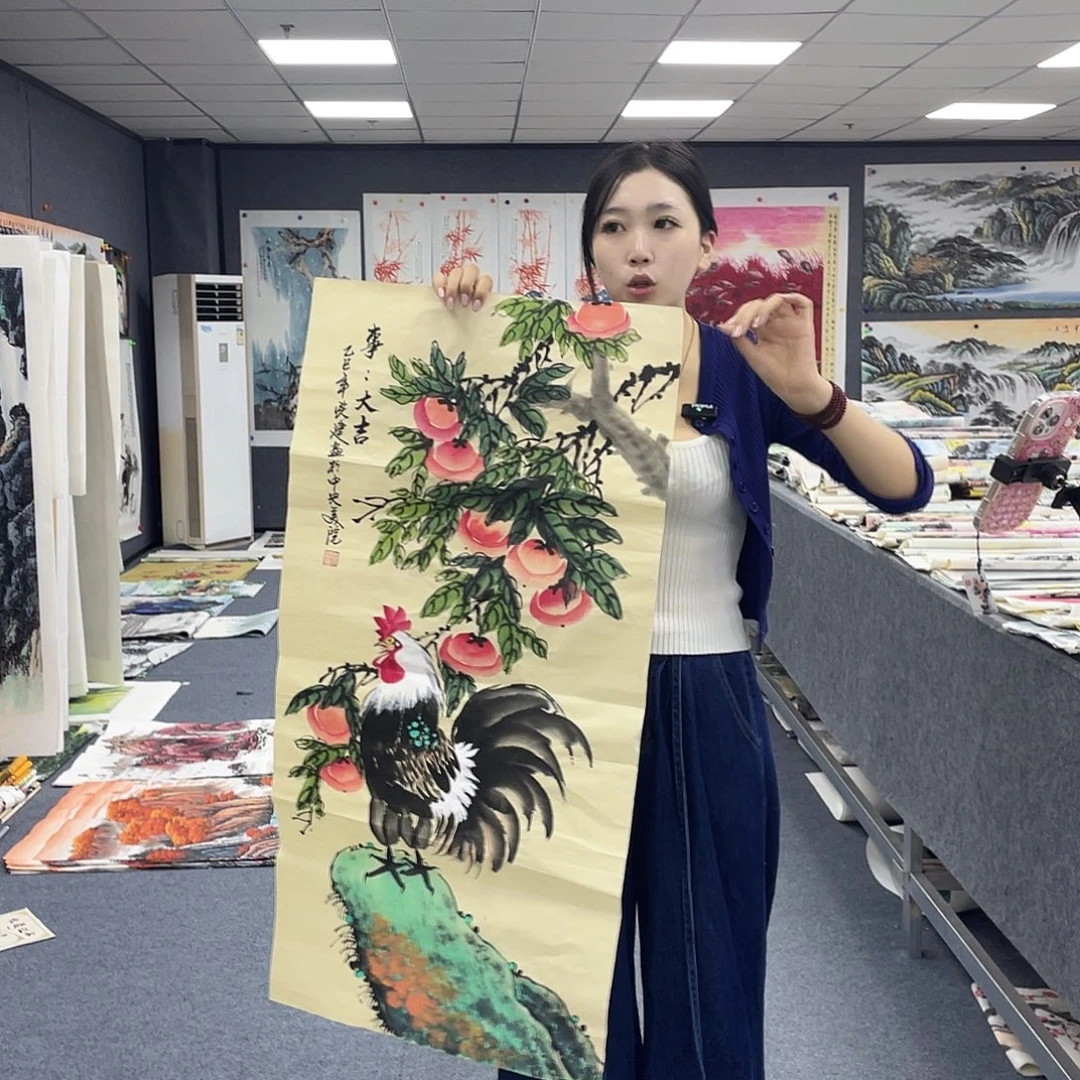 国画作品小姐姐放漏…