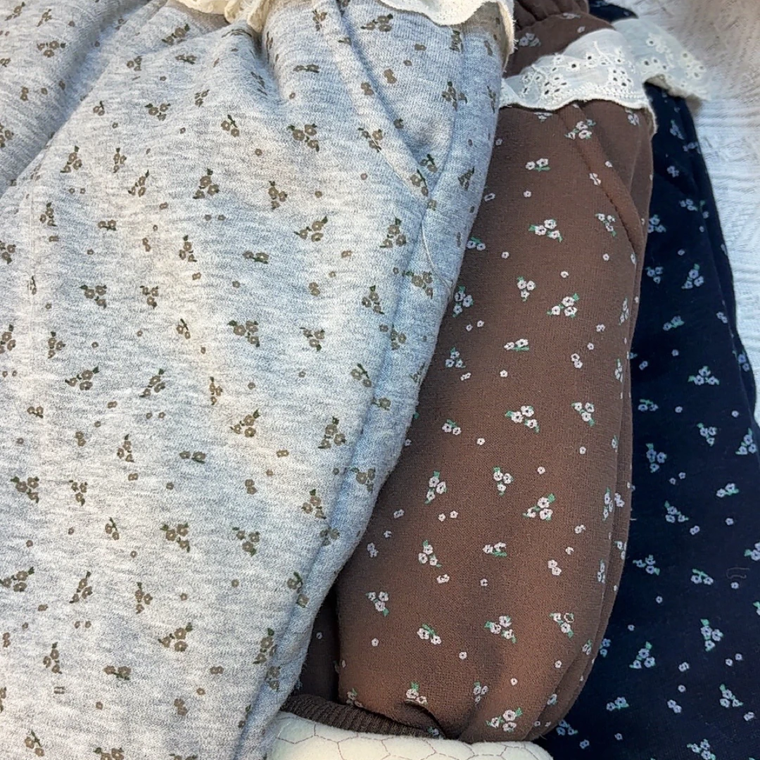 ZM碎花一件过冬温变卫裤