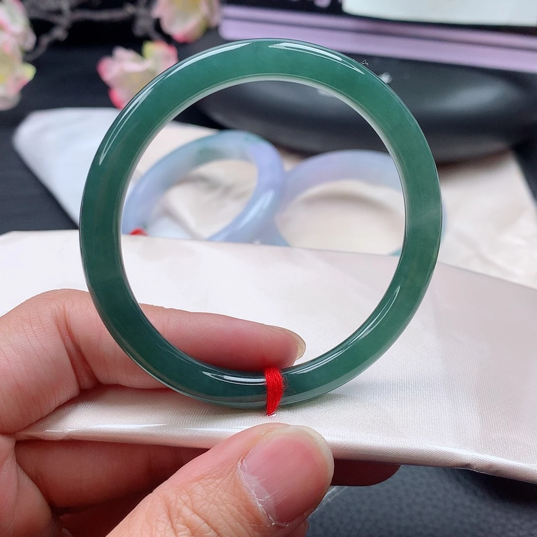 翡翠未镶嵌手镯手镯54