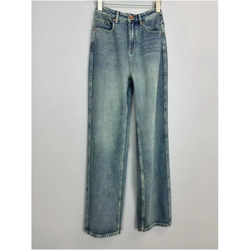 阔腿女牛仔裤女直筒宽松垂感拖地牛仔裤1188