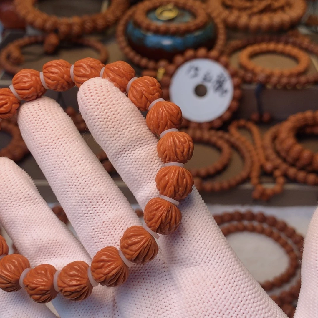 手串桃核秦岭龙纹