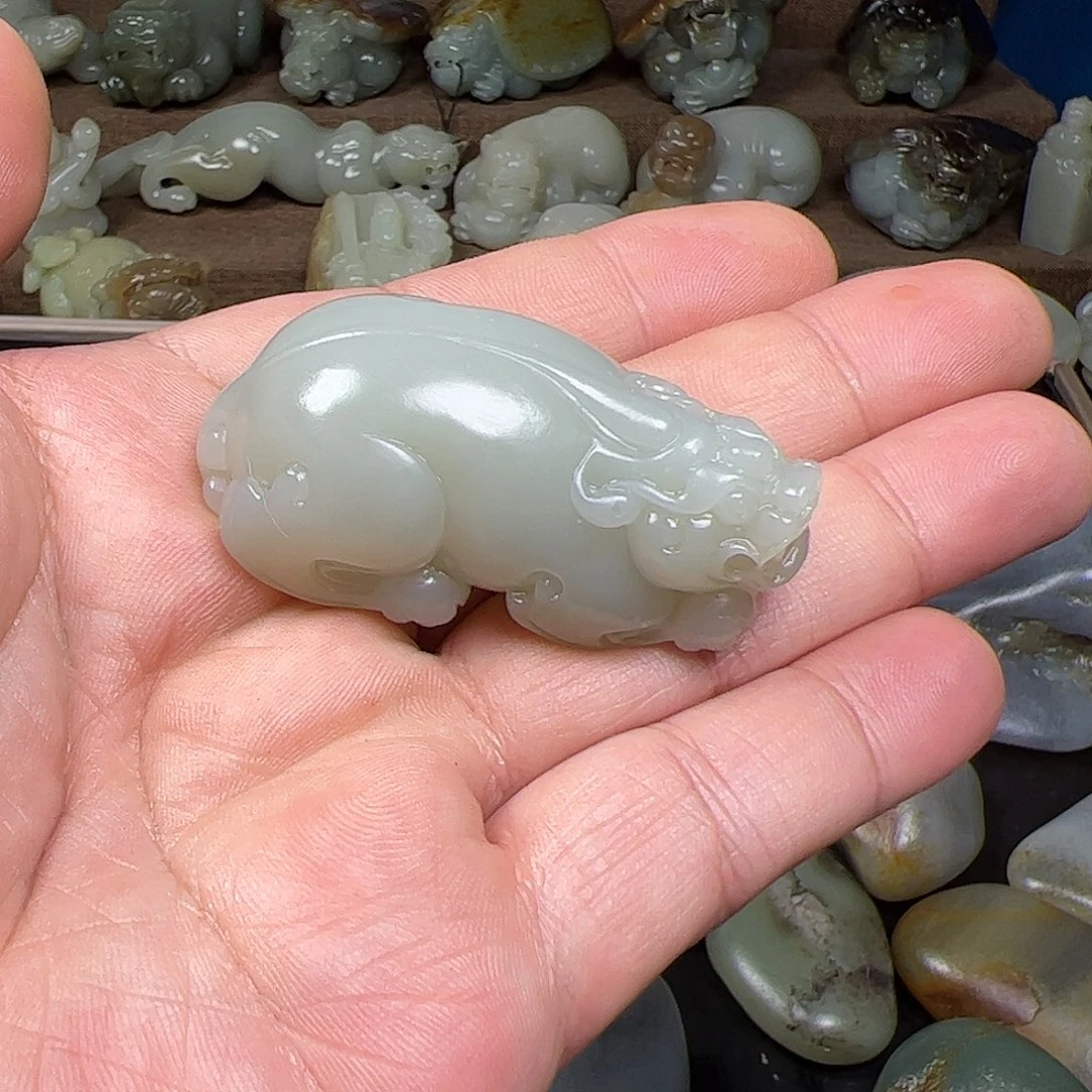 和田玉挂件未镶嵌放*