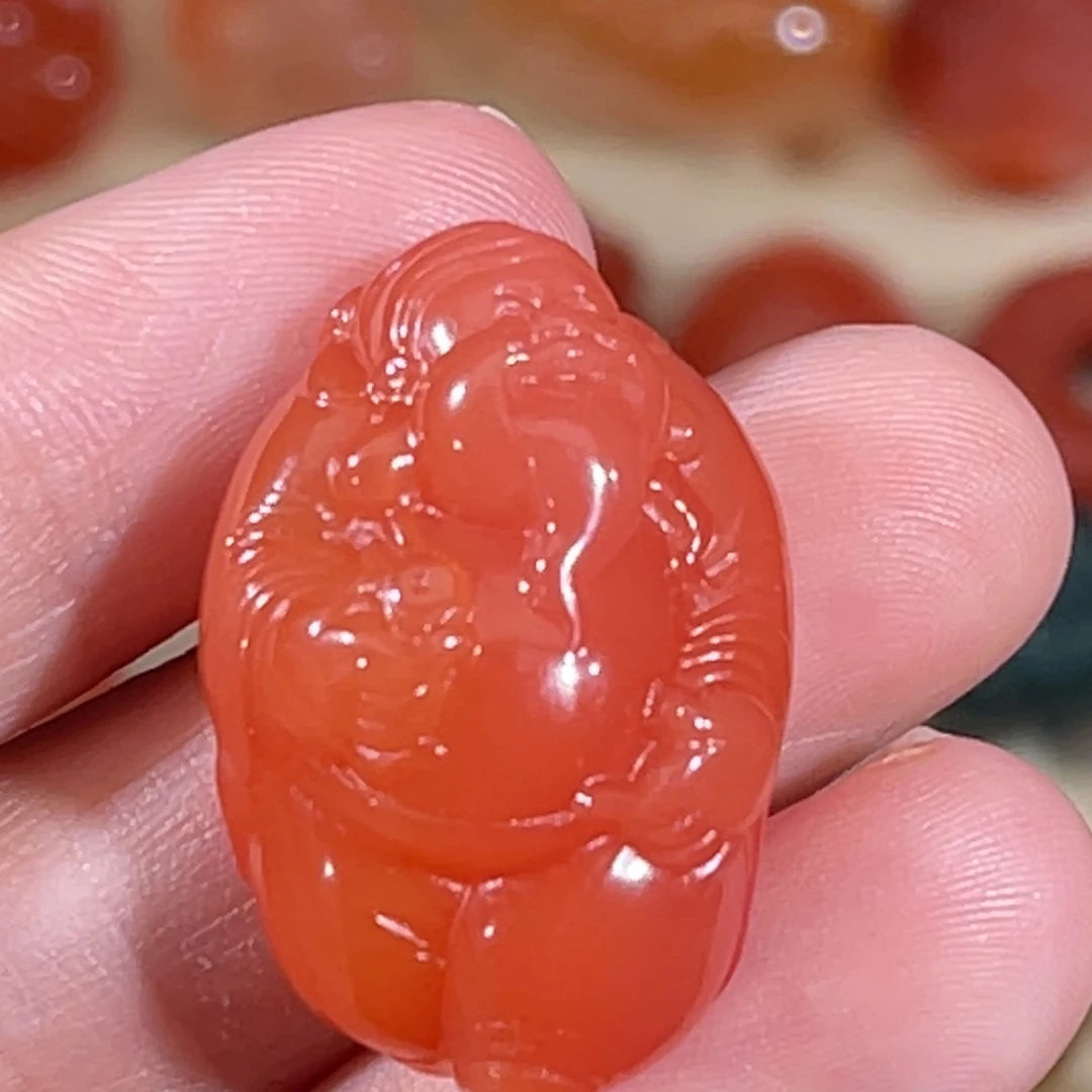 南红玛瑙未镶嵌财主17.4x11.1x26mm
