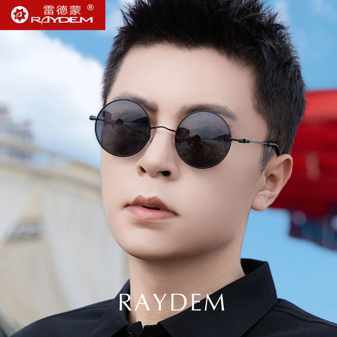 圆形墨镜男士眼镜男款开车旅游小圆框偏光太阳镜驾驶眼睛防紫外线