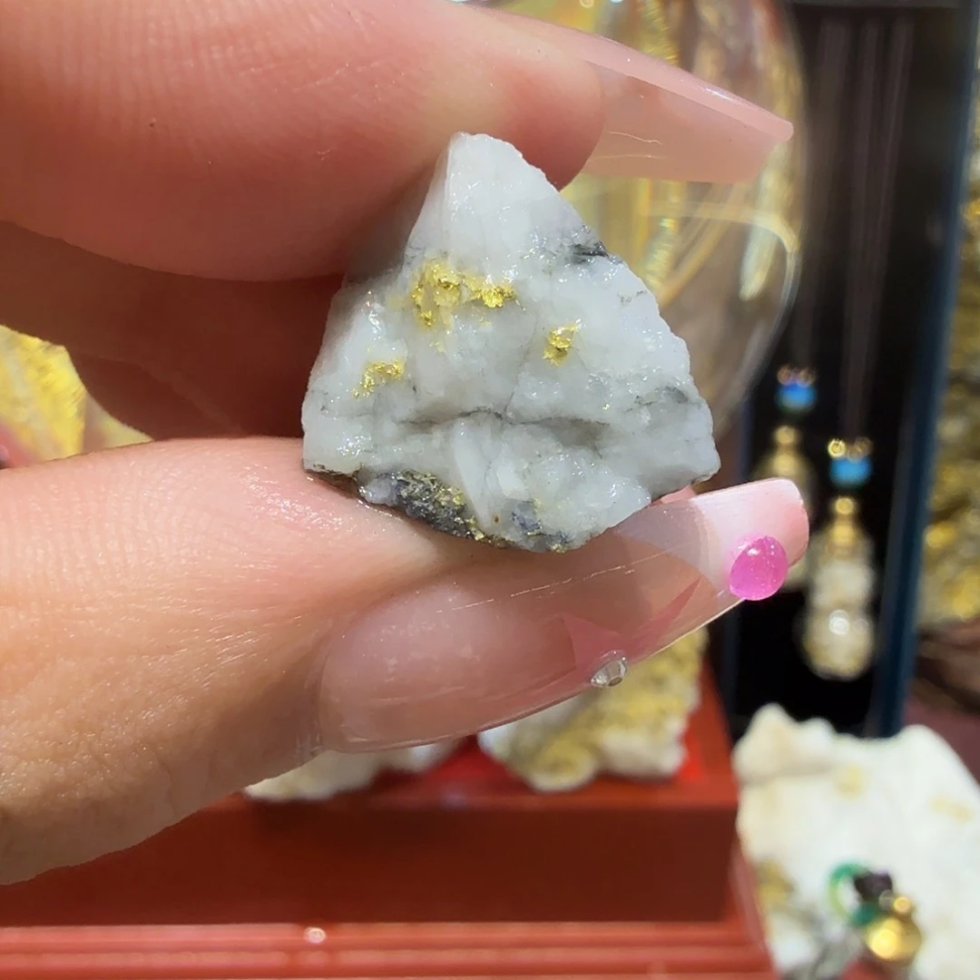 锋聚金阁天然明金矿标