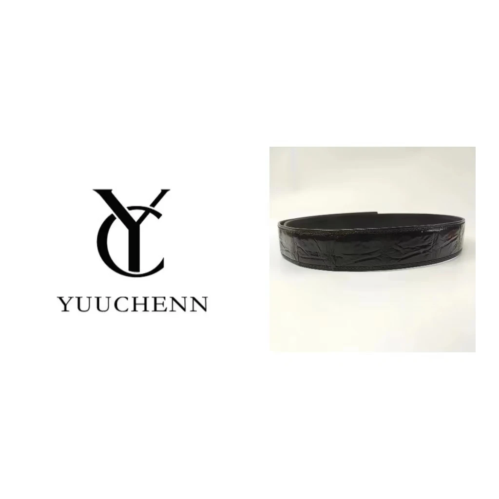 YUUCHENN/原创设计高定男士鳄鱼皮皮带 HH1992